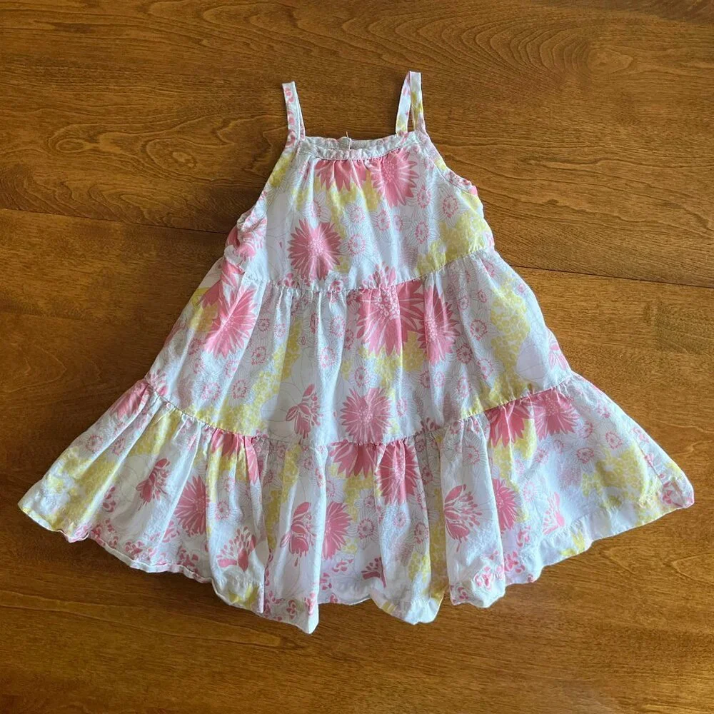 Old Navy tiered floral maxi dress 12-18m